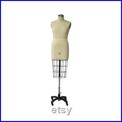 Adult Male Half Body Professional Tailor Dress Form Pinnable Mannequin with Right Arm 601-MALEHALFSIZE