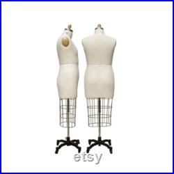 Adult Male Half Body Professional Tailor Dress Form Pinnable Mannequin with Right Arm 601-MALEHALFSIZE