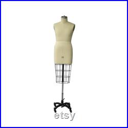 Adult Male Half Body Professional Tailor Dress Form Pinnable Mannequin with Right Arm 601-MALE-HALF