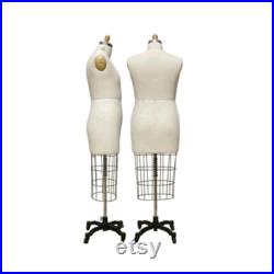 Adult Male Half Body Professional Tailor Dress Form Pinnable Mannequin with Right Arm 601-MALE-HALF