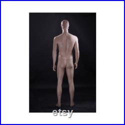 Adult Male Realistic Fiberglass Full Body Mannequin with Molded Hair and Base WEN7