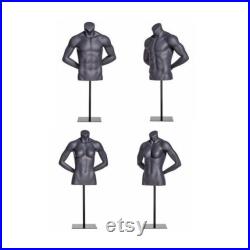 Adult Male or Female Athletic Fitness Exercise Sports Mannequin Torso with Adjustable Stand NI-7-13