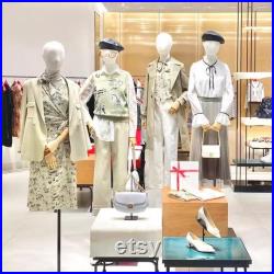Adult Size Female Full Body Mannequin In Standing Sitting,Beige Dress Form Female Display Model,Clothes Mannequin Body With Wooden Arms