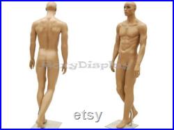 African American Adult Fiberglass Male Mannequin with Realistic Face Details MIK07A