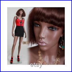 African American Women's Full Body Realistic Fiberglass Mannequin MYA1