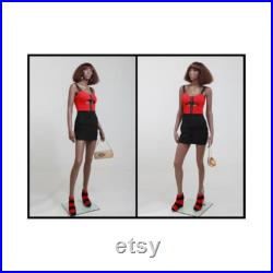 African American Women's Full Body Realistic Fiberglass Mannequin MYA1