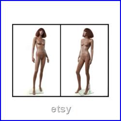 African American Women's Full Body Realistic Fiberglass Mannequin MYA1