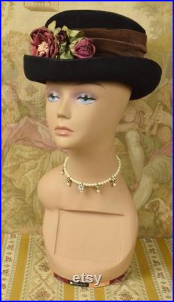 Amazing Vintage French Swivelling Shop Mannequin Bust Millinery Wig Stand