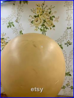 Antique 1920s bust mannequin millinery store display 15 tall flapper girl very rare