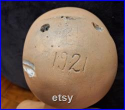 Antique 1921 Department Store Mannequin Female Bust Torso Jewelry Millinery Shop Display Plaster Chalkware
