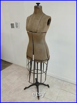 Antique Adjustable General Store Dress Form Cast Iron Mercantile Kayes Kollapso
