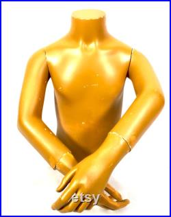 Antique Advertising 20th Century Countertop Bust Mannequin Stand Vintage