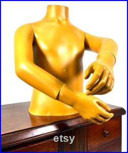 Antique Advertising 20th Century Countertop Bust Mannequin Stand Vintage