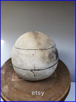 Antique French 18th Century Wig Stand Beehive wirework and linen