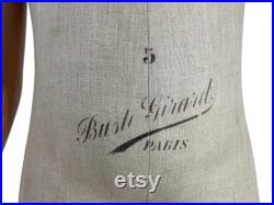Antique French Busti Girard Paris Mannequin Shop Display Decorative Collectable Vintage Clothes Modelling c1920's EVE