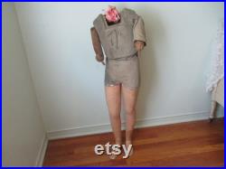 Antique French Child Mannequin Seigel Paris Rare Articulated Waist C1880's Victorian Fashion