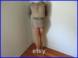 Antique French Child Mannequin Seigel Paris Rare Articulated Waist C1880's Victorian Fashion