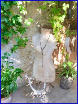 Antique French mannequin, rare vintage tailor's dummy shop display dress form from the 1800's early 19th century, shabby cottage chic home
