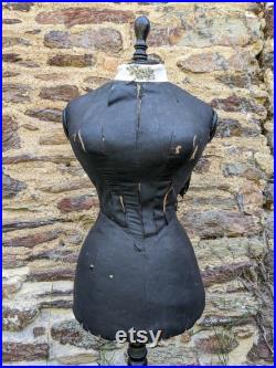 Antique French wasp waist lady mannequin Victorian dress form (SHIPPING QUOTE upon REQUEST)