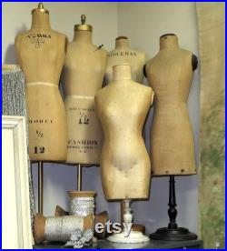 Antique HALF SCALE DRESS Form You Pick tags Mannequin Salesman Sample Advertisement Sewing Machine General Dime Store Table Top Display