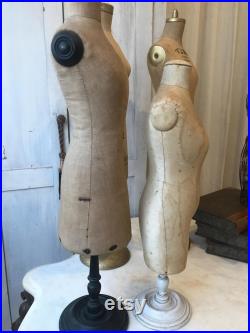 Antique HALF SCALE DRESS Form You Pick tags Mannequin Salesman Sample Advertisement Sewing Machine General Dime Store Table Top Display