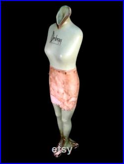 Antique Large Desbeau Corsetry Lingerie Mannequin Corset Display Stand c.1950