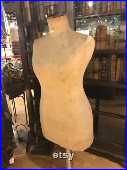 Antique Mannequin Body Form, Woman Fashion Couture Dress Form