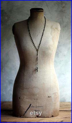 Antique Mannequin Bust French Tailors Dummy Dress Form Shop Display 1800s Au Louvre Paris Napoleon III