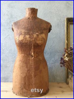 Antique Mannequin,Female Mannequin, Dress Form, Papier Mâché Mannequin