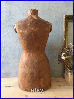 Antique Mannequin,Female Mannequin, Dress Form, Papier Mâché Mannequin