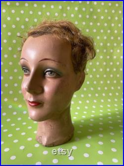 Antique Mannequin Head Mannequin Head Hat Display