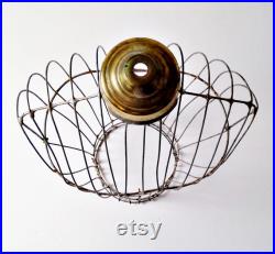 Antique Metal Wire Bust Shirt Display Stand Mercantile Store Torso Merchandise Display