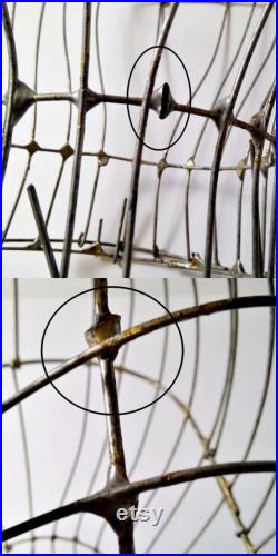 Antique Metal Wire Bust Shirt Display Stand Mercantile Store Torso Merchandise Display