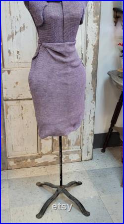 Antique Purple Dress Form, Seamstress Assistant