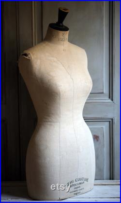 Antique STOCKMAN Mannequin French Tailors Dummy Dress Form Shop Display 1800s Napoleon III