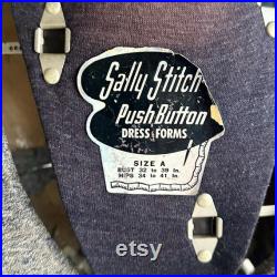 Antique Sally Stitch Push Button Dress Form