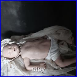 Antique Vintage Laerdal Baby, infant Resuscitation Mannequin, Dummy, Medical, Curio, Horror