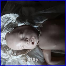 Antique Vintage Laerdal Baby, infant Resuscitation Mannequin, Dummy, Medical, Curio, Horror