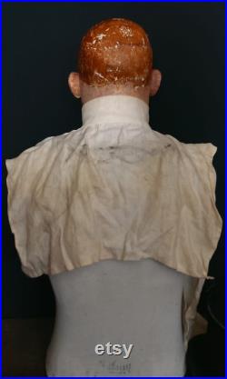 Antique Vintage Rare Museum Mannequin Head, Mannequin, Mountable head
