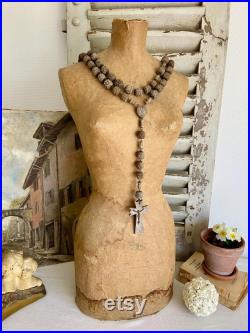 Antique tailor's dummy mannequin rare French shop antique dress maker's dummy papier maché sewing dummy, shop dress form from the 1900's