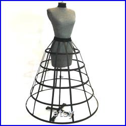 Art Mannequin Gothic Dress Form Bust form Hand covered Full Sized Display Mannequin with Hoop Skirt