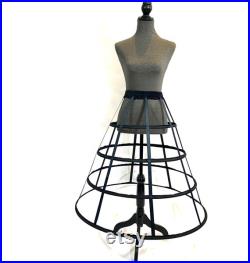 Art Mannequin Gothic Dress Form Bust form Hand covered Full Sized Display Mannequin with Hoop Skirt