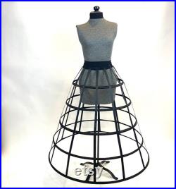 Art Mannequin Gothic Dress Form Bust form Hand covered Full Sized Display Mannequin with Hoop Skirt