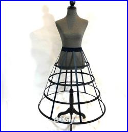 Art Mannequin Gothic Dress Form Bust form Hand covered Full Sized Display Mannequin with Hoop Skirt