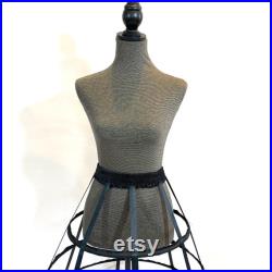 Art Mannequin Gothic Dress Form Bust form Hand covered Full Sized Display Mannequin with Hoop Skirt