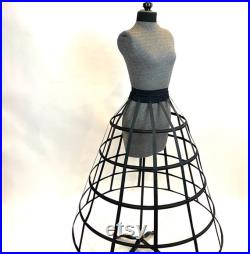 Art Mannequin Gothic Dress Form Bust form Hand covered Full Sized Display Mannequin with Hoop Skirt