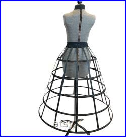 Art Mannequin Gothic Dress Form Bust form Hand covered Full Sized Display Mannequin with Hoop Skirt