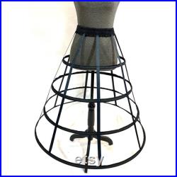Art Mannequin Gothic Dress Form Bust form Hand covered Full Sized Display Mannequin with Hoop Skirt