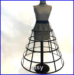 Art Mannequin Gothic Dress Form Bust form Hand covered Full Sized Vintage Display Mannequin with Hoop Skirt