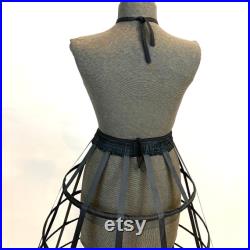 Art Mannequin Gothic Dress Form Bust form Hand covered Full Sized Vintage Display Mannequin with Hoop Skirt